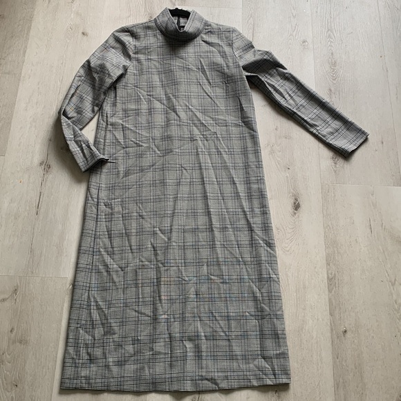 Zara trafaiuc collection Checked‎ size S Pencil-Dress plaid classic houndstooth - Picture 9 of 16